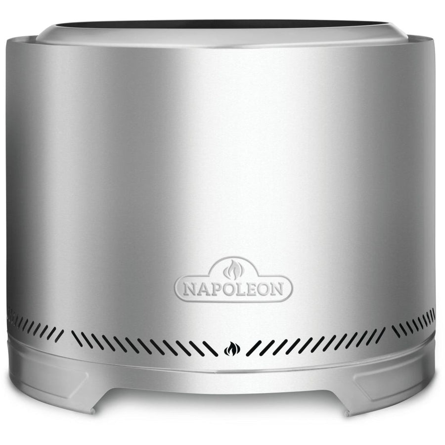 Napoleon Timberwolf 22 inch smokeless fire pit in stainless steel