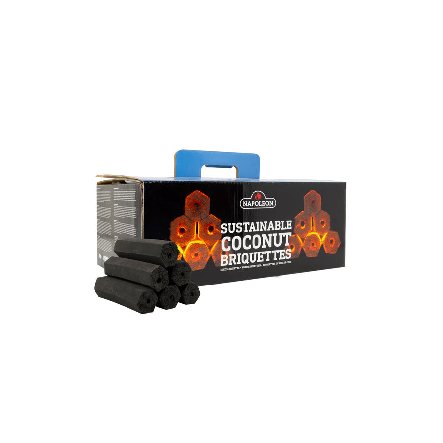 Napoleon coconut charcoal briquettes, 10kg box