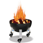 Napoleon Apollo 18 base used as a fire pit with logs burning