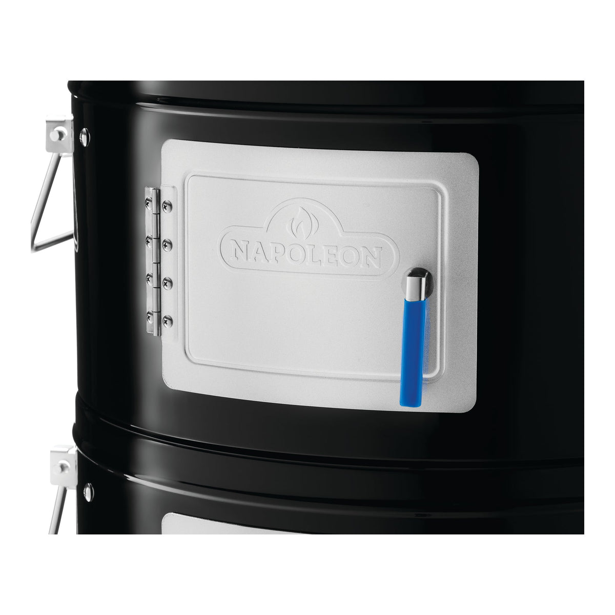 Access door on the Napoleon Apollo 22 smoker