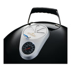 Lid vent and thermometer on the Napoleon Apollo 22 smoker