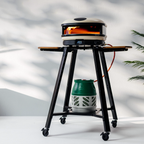 Gozney Arc + Arc XL Stand with an oven and gas bottle on a patio