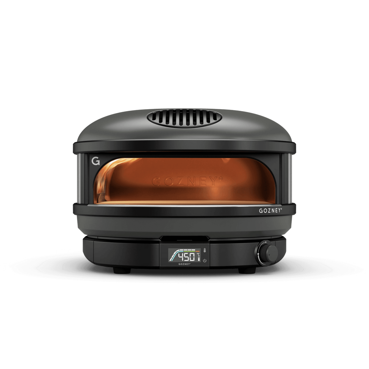 Gozney Arc gas pizza oven in Off Black, front view