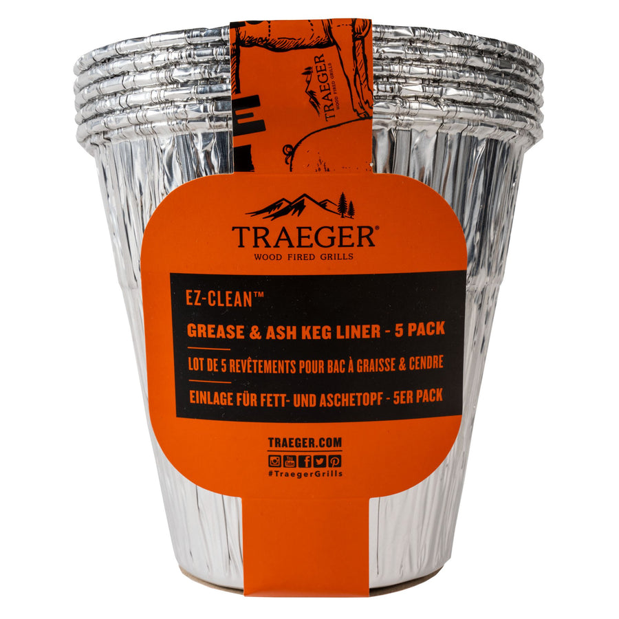 Traeger EZ-Clean grease and ash keg liners, 5 pack