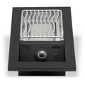Napoleon drop-in 10 inch infrared side burner in matte black with the grid raised