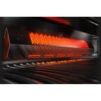Infrared rear rotisserie burner on the Napoleon Prestige PRO 825 Built-In