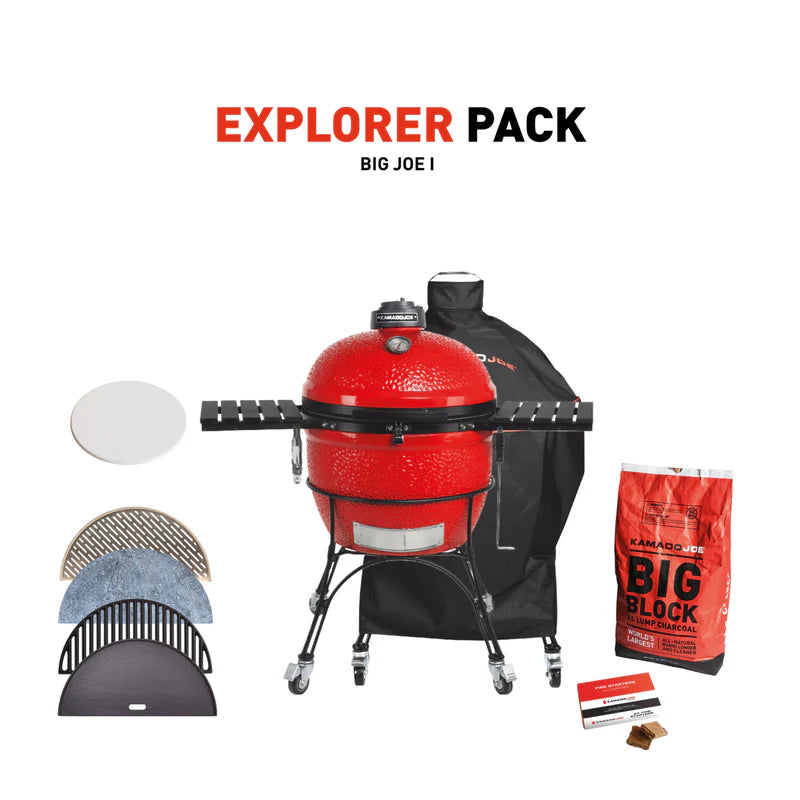 Kamado Joe Big Joe I Explorer Pack with included accessories
