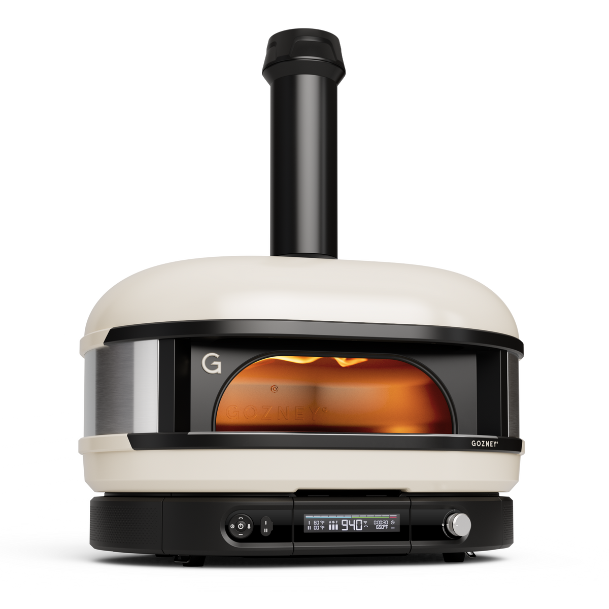 Gozney Dome (Gen 2) pizza oven in Bone, front view