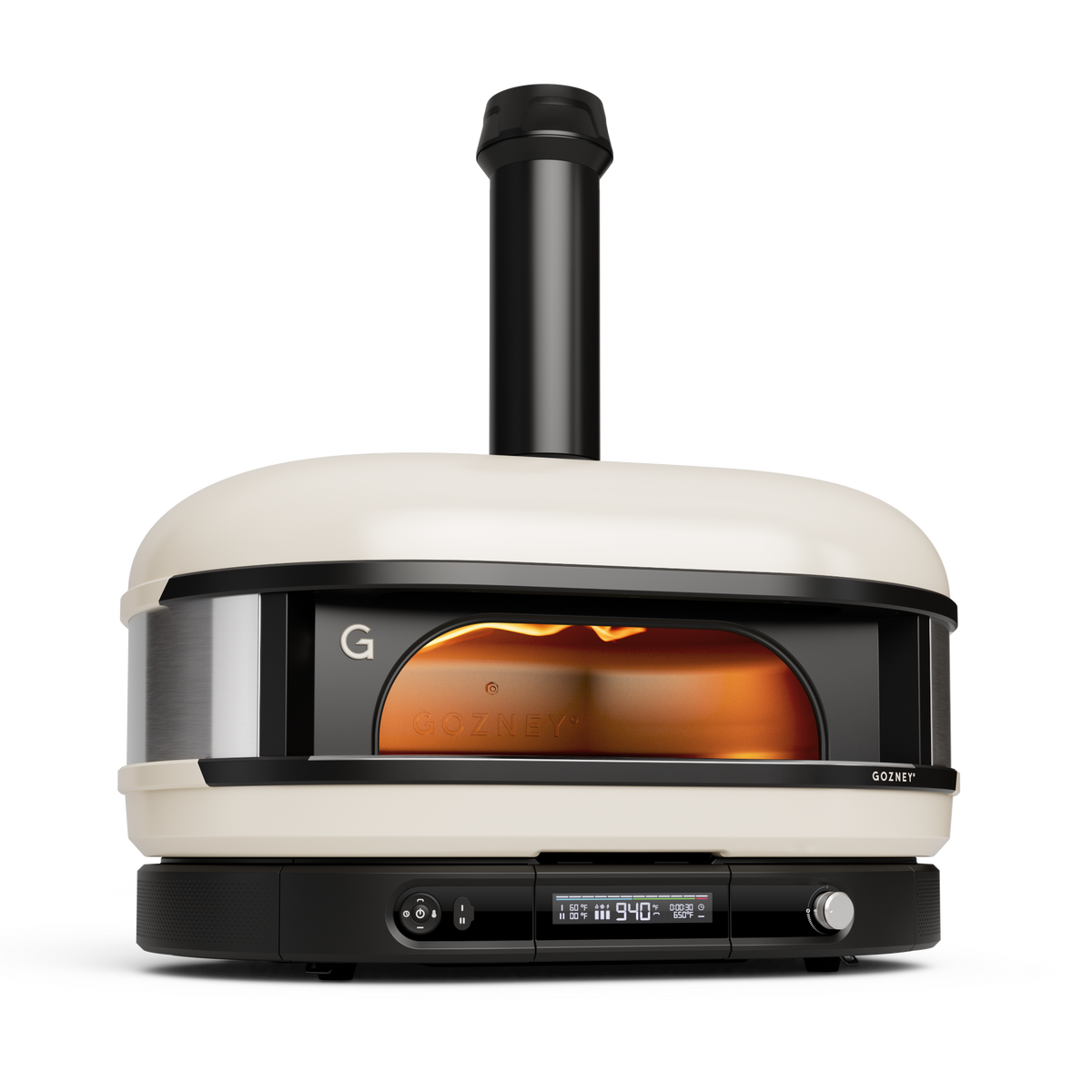 Gozney Dome XL (Gen 2) pizza oven in Bone, front view