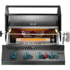 BIG32RBPMK-1 700 Series Phantom Built In Gas BBQ - Free Rotisserie