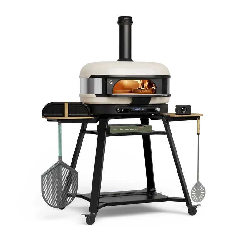 Gozney Dome XL (Gen 2) Ultimate bundle in Bone: oven, stand, cover, door, mantel, wood-fire kit and peels