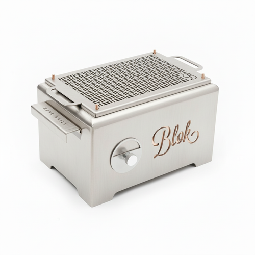 Blok HAKO table grill in stainless steel