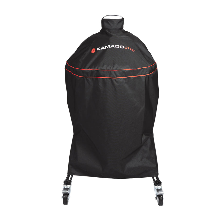 Kamado Joe Classic Joe Charcoal Grill Cover in Black (KJ-GC23BWFS)
