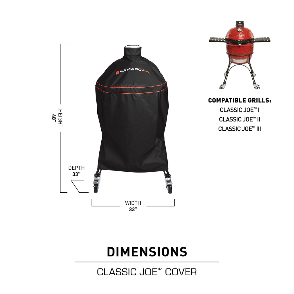 Classic Joe Charcoal Grill Cover in Black