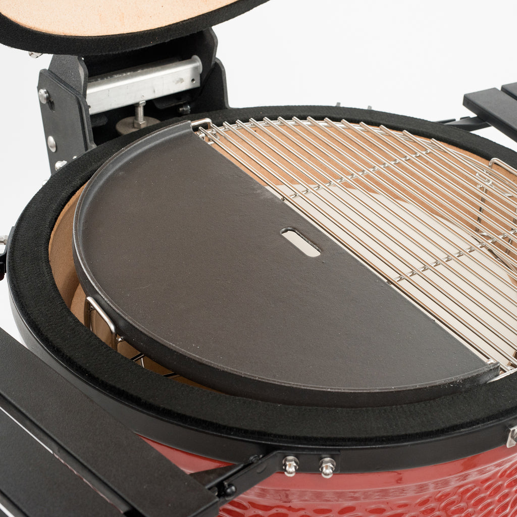 Half Moon Cast Iron Reversible Griddle (ClassicJoe)