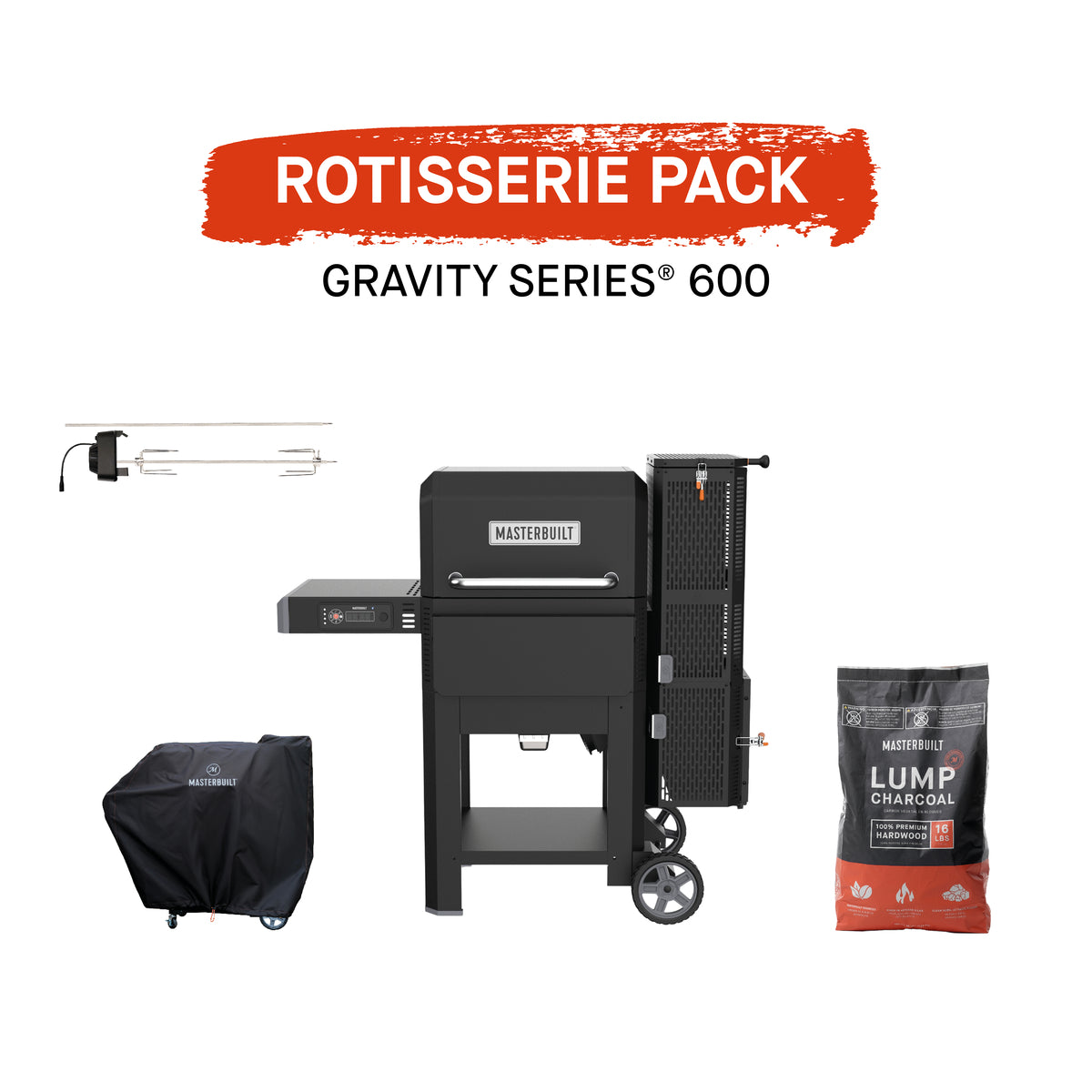 Gravity Series 600 with Rotisserie Pack