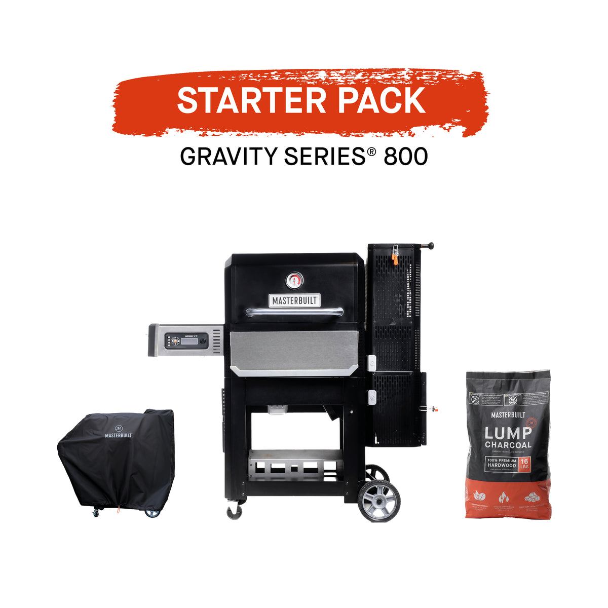 Masterbuilt Gravity Series 800 Starter Pack with included accessories