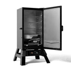 Masterbuilt 710 WiFi digital electric smoker with the door open
