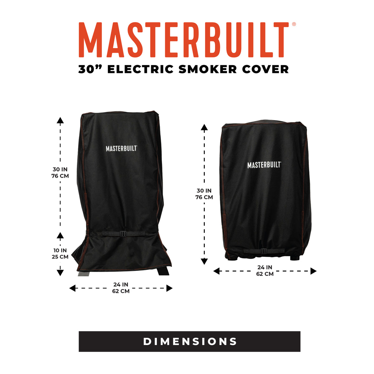 Dimensions of the Masterbuilt small universal smoker cover