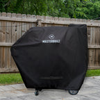 Masterbuilt large Gravity Series cover fitted on a patio