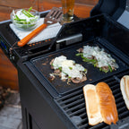 Cooking on the Masterbuilt half-grate griddle insert
