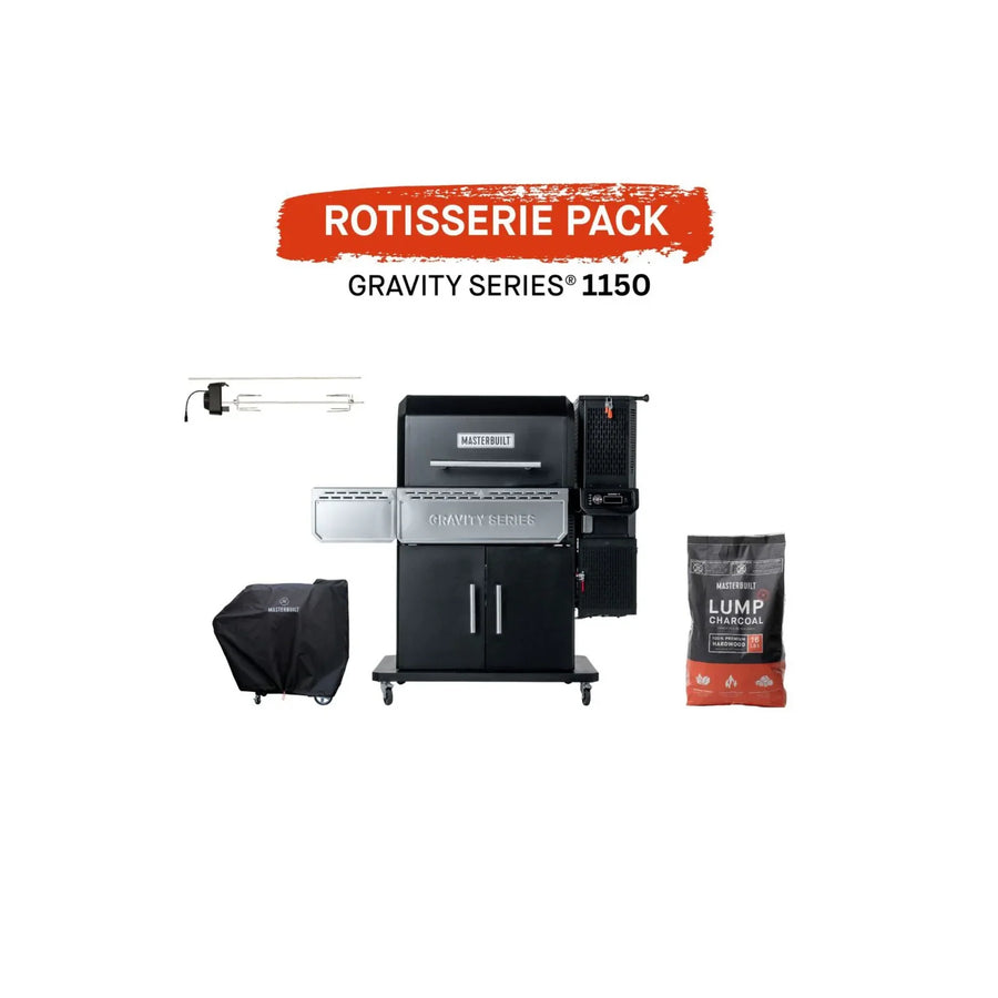 Masterbuilt Gravity Series 1150 Rotisserie Pack with included accessories