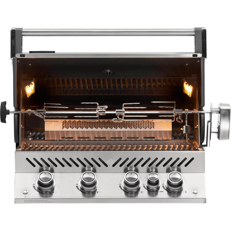 Napoleon Prestige BIPRO500 Built In Gas BBQ + Free Rotisserie