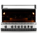 Napoleon Prestige PRO 665 Built-In with the lid open