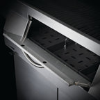 Front charcoal access door on the Napoleon Professional 605