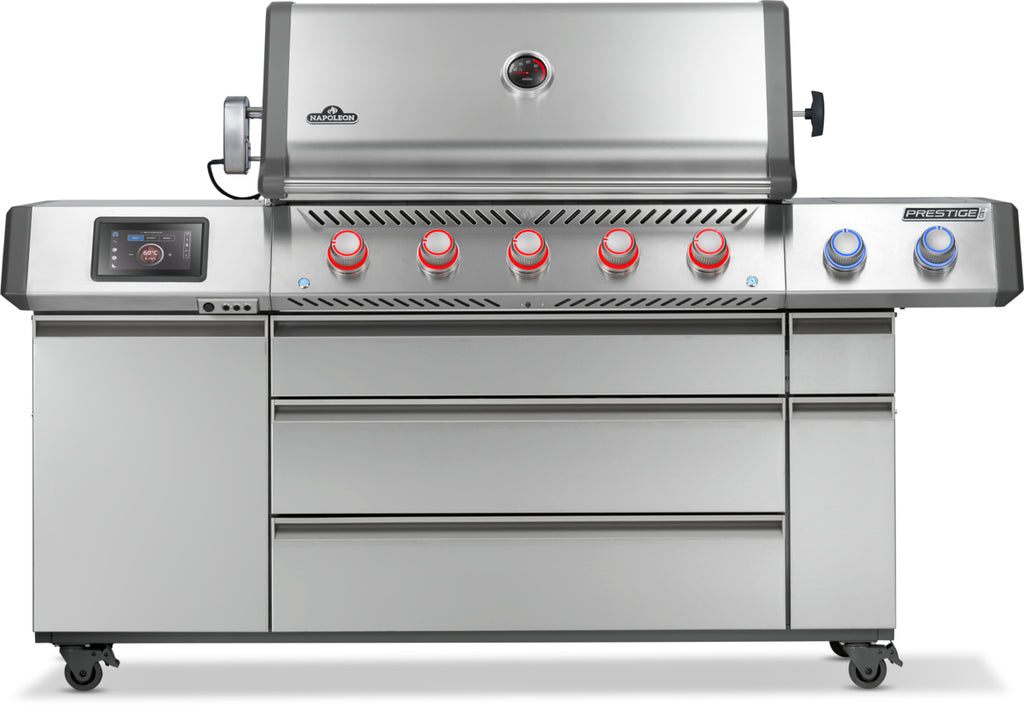 Prestige PRO665 Connected LPG Gas BBQ + Free Rotisserie & Cover