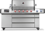 Prestige PRO665 Connected LPG Gas BBQ + Free Rotisserie & Cover