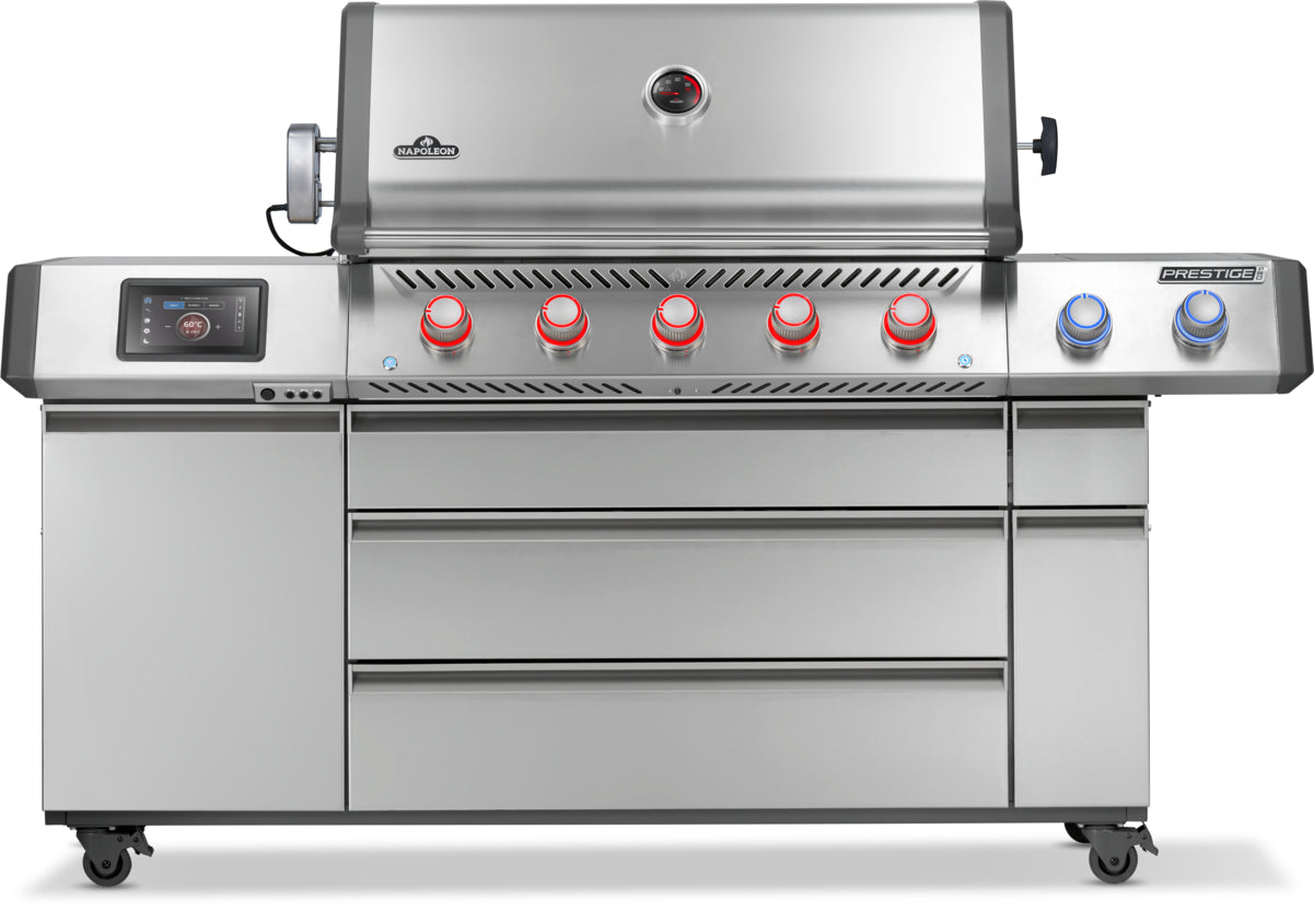 Prestige PRO665 Connected LPG Gas BBQ + Free Rotisserie & Cover