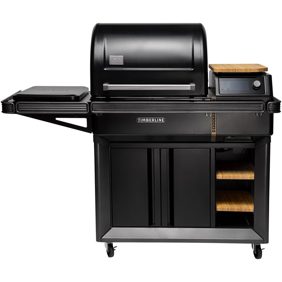 Traeger Timberline wood pellet grill, front view