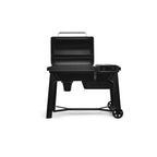 Traeger Woodridge with the lid open, front view