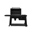 Traeger Woodridge Pro with the lid open, front view