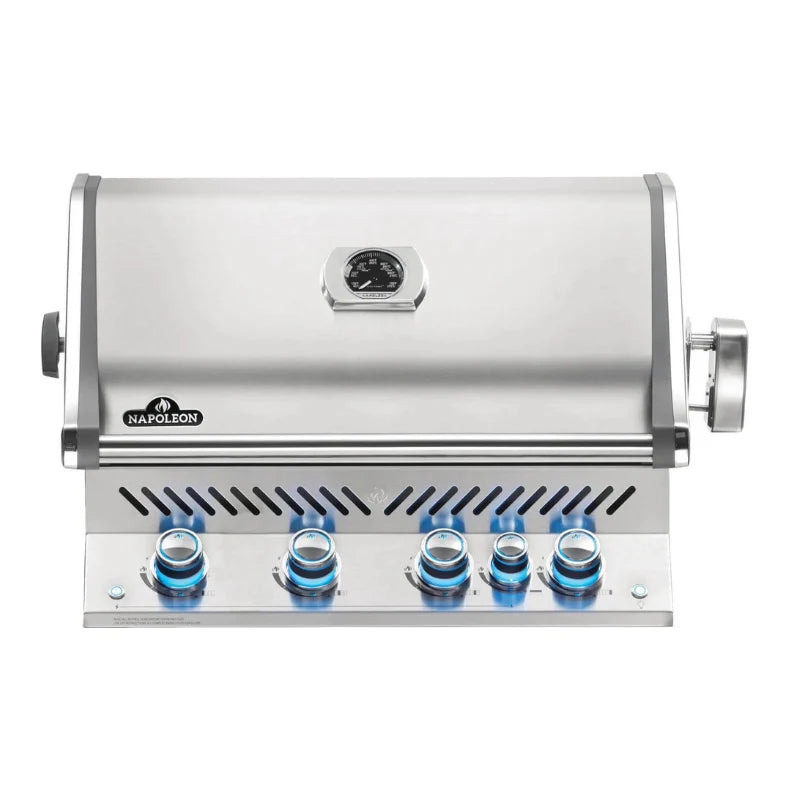Napoleon Prestige PRO 500 Built-In natural gas grill head, front view