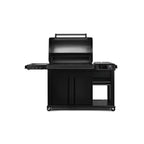 Traeger Woodridge Elite with the lid open, front view