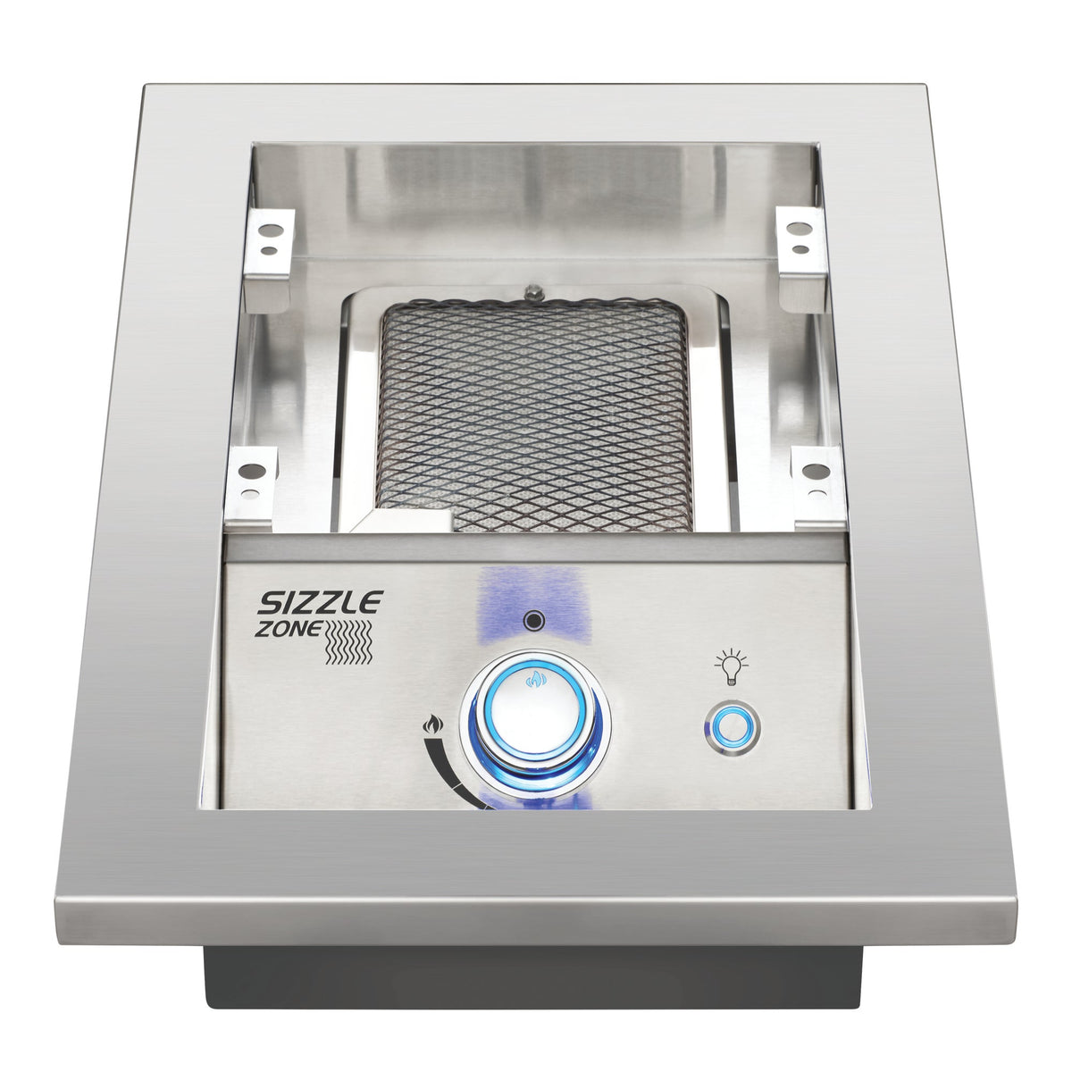 Infrared burner of the Napoleon 10 inch side burner with the grid removed