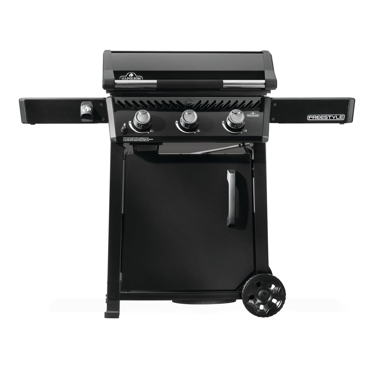 Napoleon Freestyle 24 Plancha in black, front view