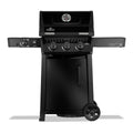 Napoleon Freestyle 365 SIB Gas BBQ in black with infrared side burner, front view