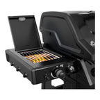 Infrared side burner lit on the Napoleon Freestyle 365 SIB