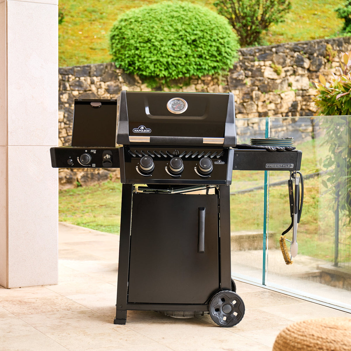 Napoleon Freestyle 365 SIB Gas BBQ on a covered terrace