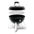 Exploded view of the Napoleon NK14 showing the lid, cooking grid, bowl and legs