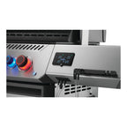LCD temperature display, probe ports and backlit knobs on the Napoleon Prestige 500 Connected