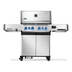 Napoleon Prestige 500 Connected Gas BBQ in stainless steel, front view