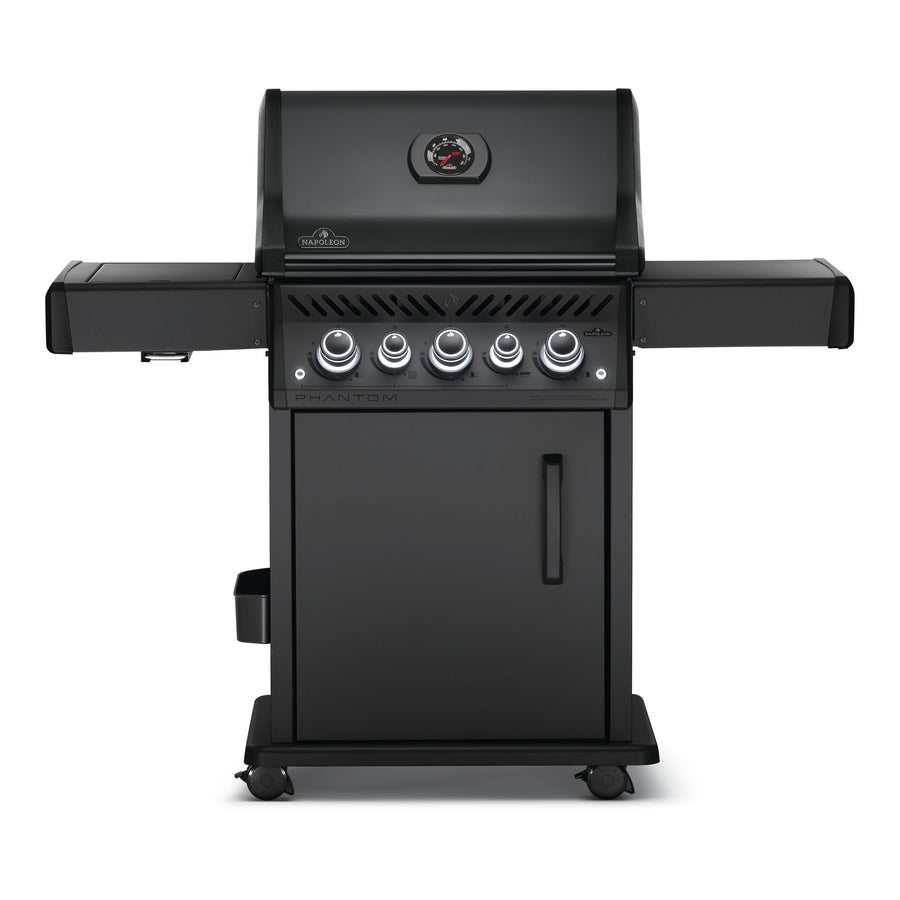 Napoleon Rogue Phantom SE 425 Gas BBQ in matt black, front view