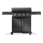 Napoleon Rogue PRO Phantom 30 Plancha in matt black, front view