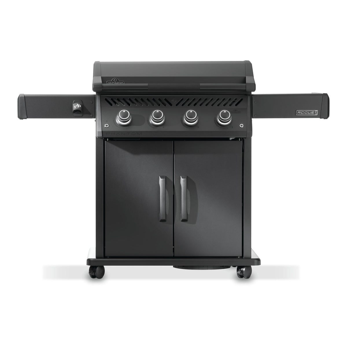 Napoleon Rogue PRO Phantom 30 Plancha in matt black, front view