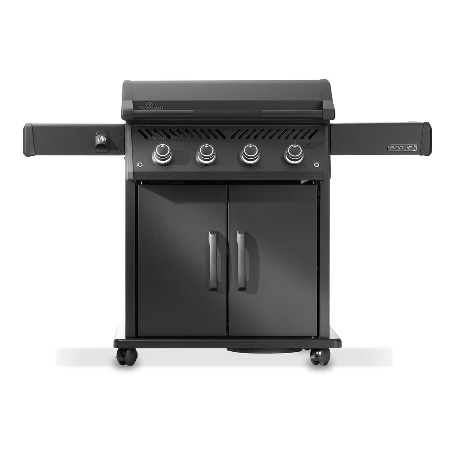 Napoleon Rogue PRO Phantom 30 Plancha in matt black, front view
