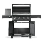 Napoleon Rogue PRO Phantom 30 Plancha with the lid and cabinet doors open